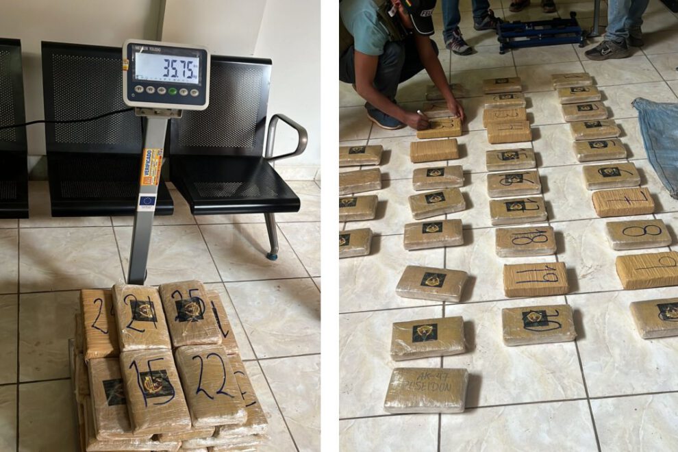 Detención por tráfico de drogas en Pando