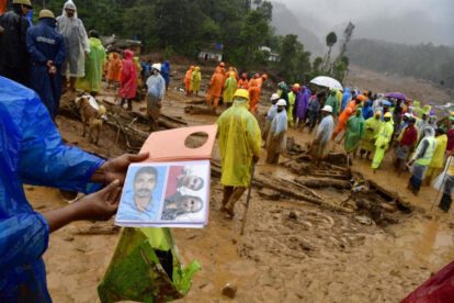 Avalanchas en Kerala, India, desplazan a más de 10,000 personas