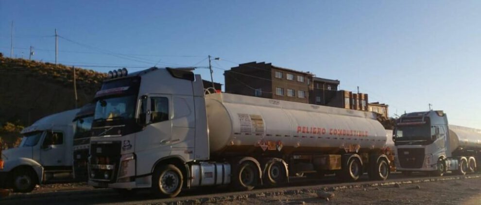 Distribución de combustible en el país