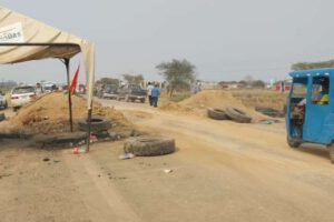 bloqueos en la ruta hacia Trinidad