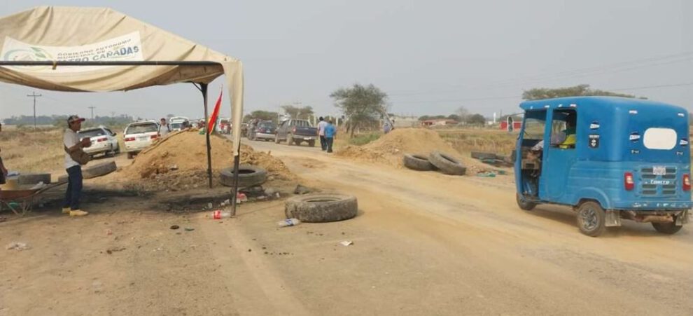 bloqueos en la ruta hacia Trinidad