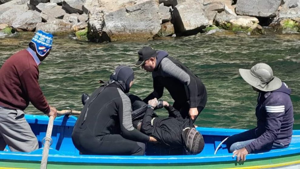 ahogados en el lago Titicaca