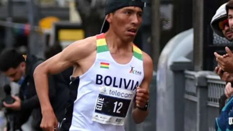 Héctor Garibay en entrenamiento antes de los Juegos Olímpicos