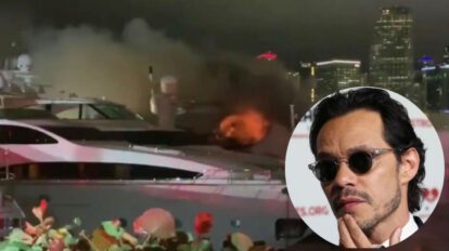 Incendio en propiedad de Marc Anthony