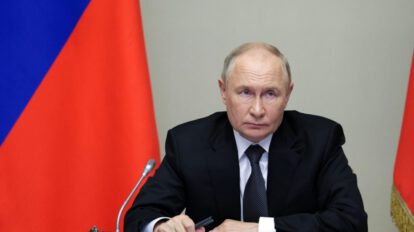 Vladimir Putin en la investidura de Claudia Sheinbaum en México