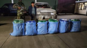 Aprehensión de marihuana en Cochabamba