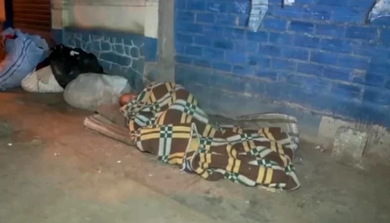 Humberto sin techo en Cochabamba