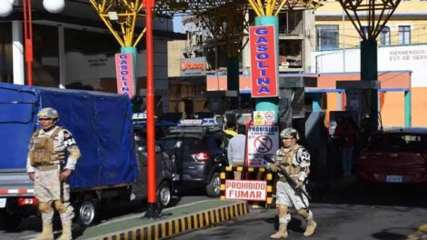 Filas por diésel en las estaciones de servicio