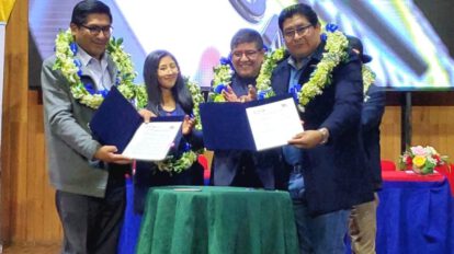 Pasantías en empresas estatales tras firma de convenio entre MDPyEP y UPEA