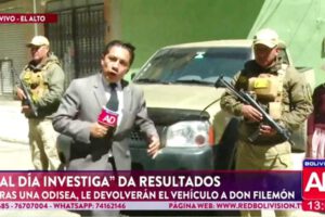 Exclusión de conferencia de prensa por parte de la Policía a Bolivisión