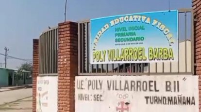 Estudiantes cruceños en condiciones precarias
