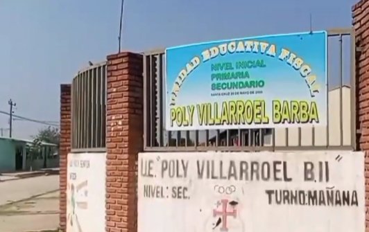 Estudiantes cruceños en condiciones precarias