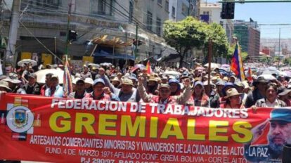 Crisis económica en Bolivia: Gremialistas realizarán bloqueos nacionales en septiembre