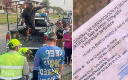 Adulto mayor fallece en Santa Cruz mientras intentaba subir a un micro