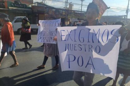 Productores de flores de Quillacollo se movilizan por inclusión en Plan Operativo Anual 2025