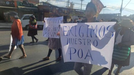 Productores de flores de Quillacollo se movilizan por inclusión en Plan Operativo Anual 2025