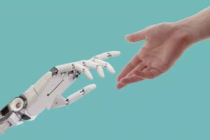 Interacción humano-robot con un avanzado sistema de sentido del tacto