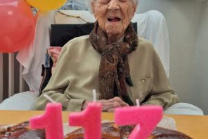 María Branyas Morera celebrando su 117 cumpleaños
