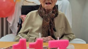María Branyas Morera celebrando su 117 cumpleaños