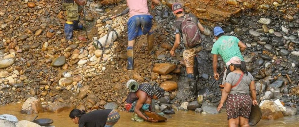 Derrumbe en el sector minero de Mapiri