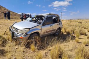 Accidente de tránsito del Director Departamental de Educación de La Paz