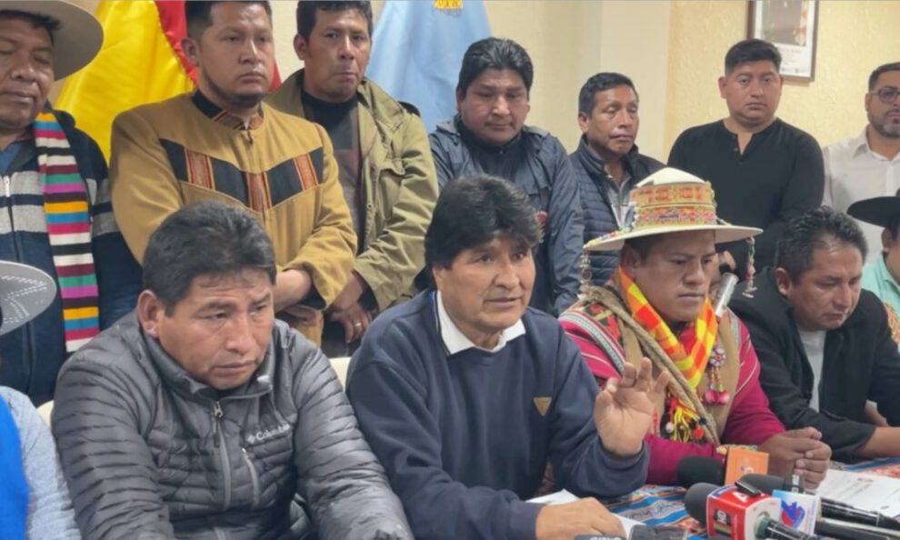 Evo Morales insta al TSE a revisar su fallo sobre congreso del MAS en Villa Tunari
