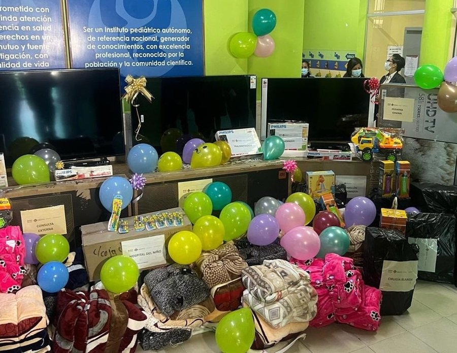 Hospital del Niño recibe donación para mejorar bienestar de niños hospitalizados