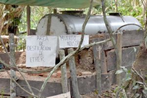 Operativo desbarata laboratorio de cocaína en Villa Tunari