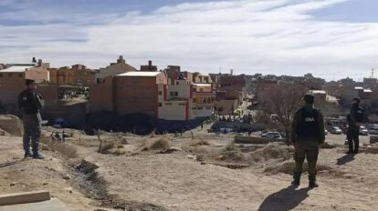 Enfrentamiento en Villazón entre gendarmes y estibadores