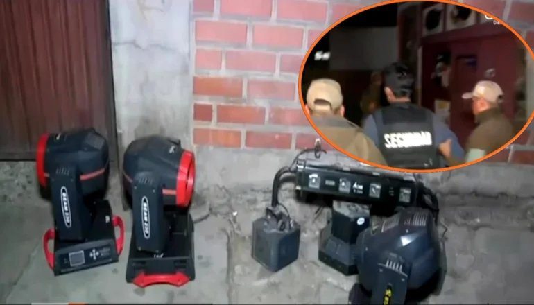Delincuente disfrazado de guardia de seguridad intentando robar en Cochabamba