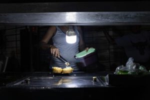 apagón en Venezuela durante un corte eléctrico