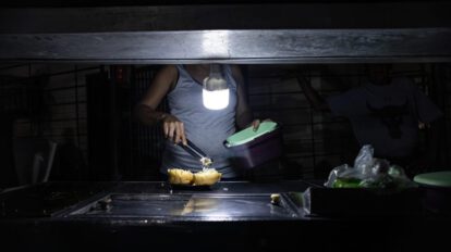 apagón en Venezuela durante un corte eléctrico