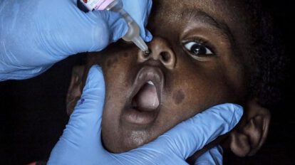 vacunación contra la polio en Gaza