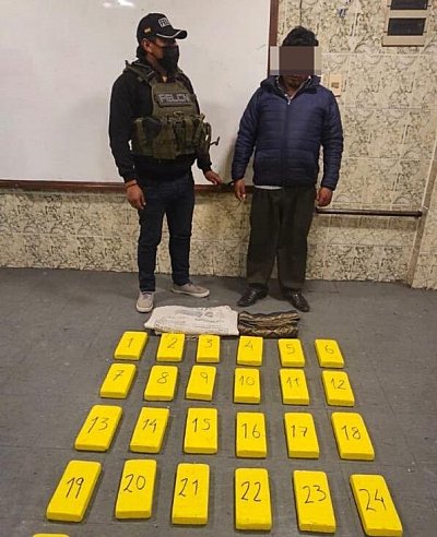 Aprehensión de cocaína en El Alto