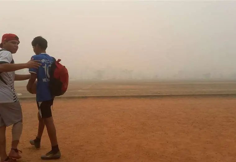 Suspensión de clases en Ascensión de Guarayos por densa humareda