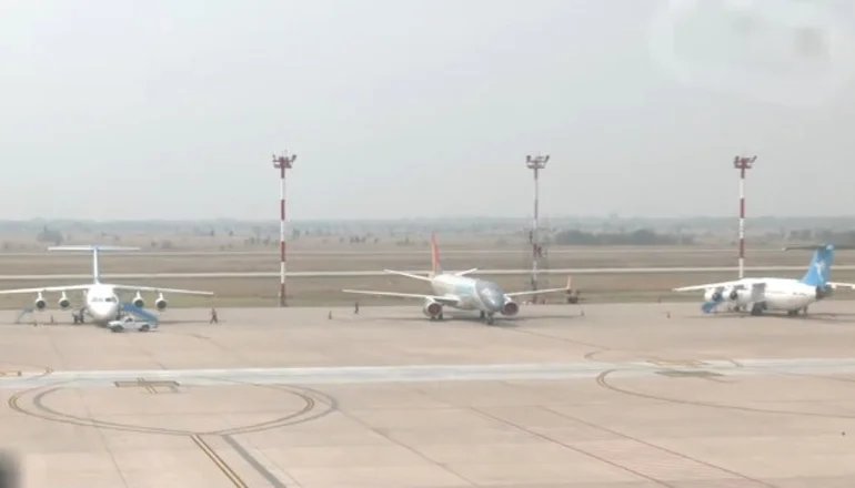 Suspensión de operaciones aéreas en Santa Cruz por humareda