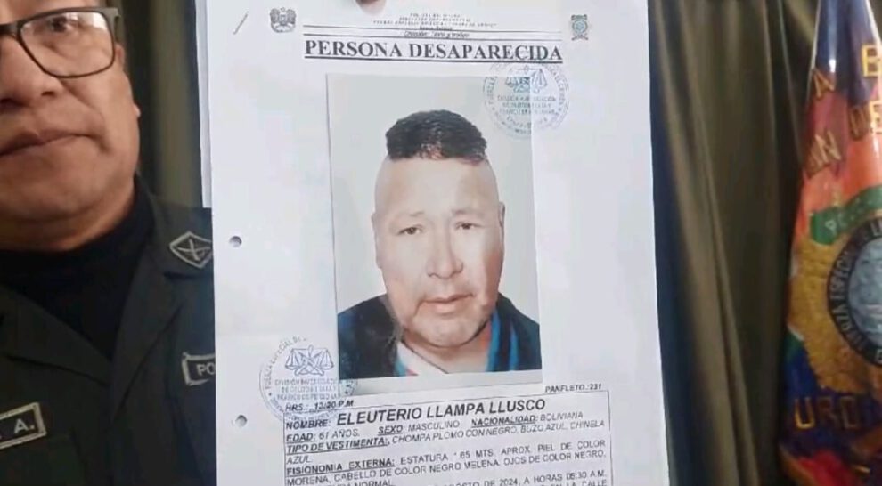 Encuentran sin vida a Eleuterio Llampa Llusco