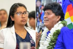 Eva Copa critica marcha de Evo Morales