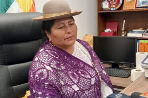 Marcha nacional por la democracia en Bolivia convocada por la COB