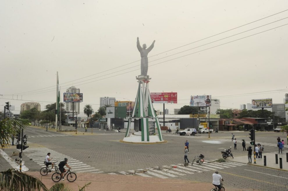 paro cívico en Santa Cruz