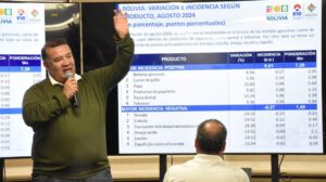 Inflación en agosto alcanza 1,58% según Humberto Arandia del INE