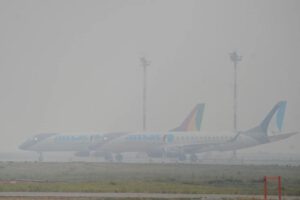 Humareda en aeropuertos bolivianos