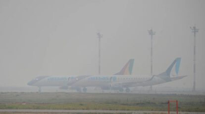 Humareda en aeropuertos bolivianos