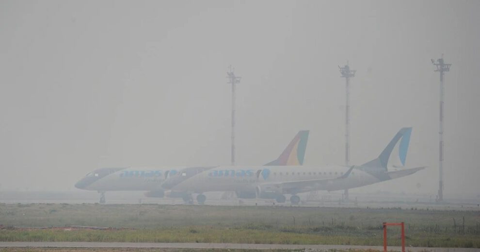 Humareda en aeropuertos bolivianos