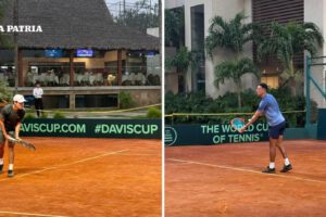 Bolivia entrena en Santa Cruz para su duelo con Uruguay por Copa Davis