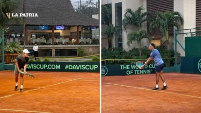 Bolivia entrena en Santa Cruz para su duelo con Uruguay por Copa Davis