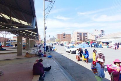 Control en el mercado Kantuta para evitar asentamiento no autorizados