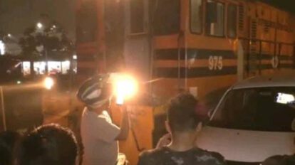 Accidente de tren en Santa Cruz