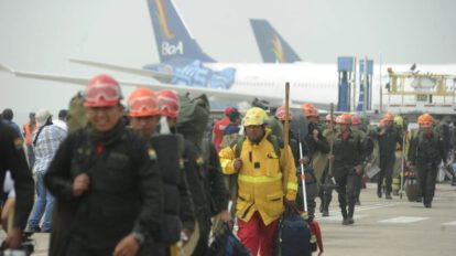 Incendios forestales en Bolivia con apoyo internacional