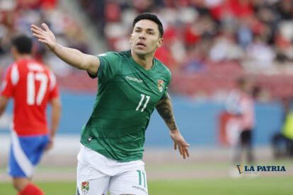 Carmelo Algarañaz anotó el primer gol en la victoria de Bolivia ante Chile